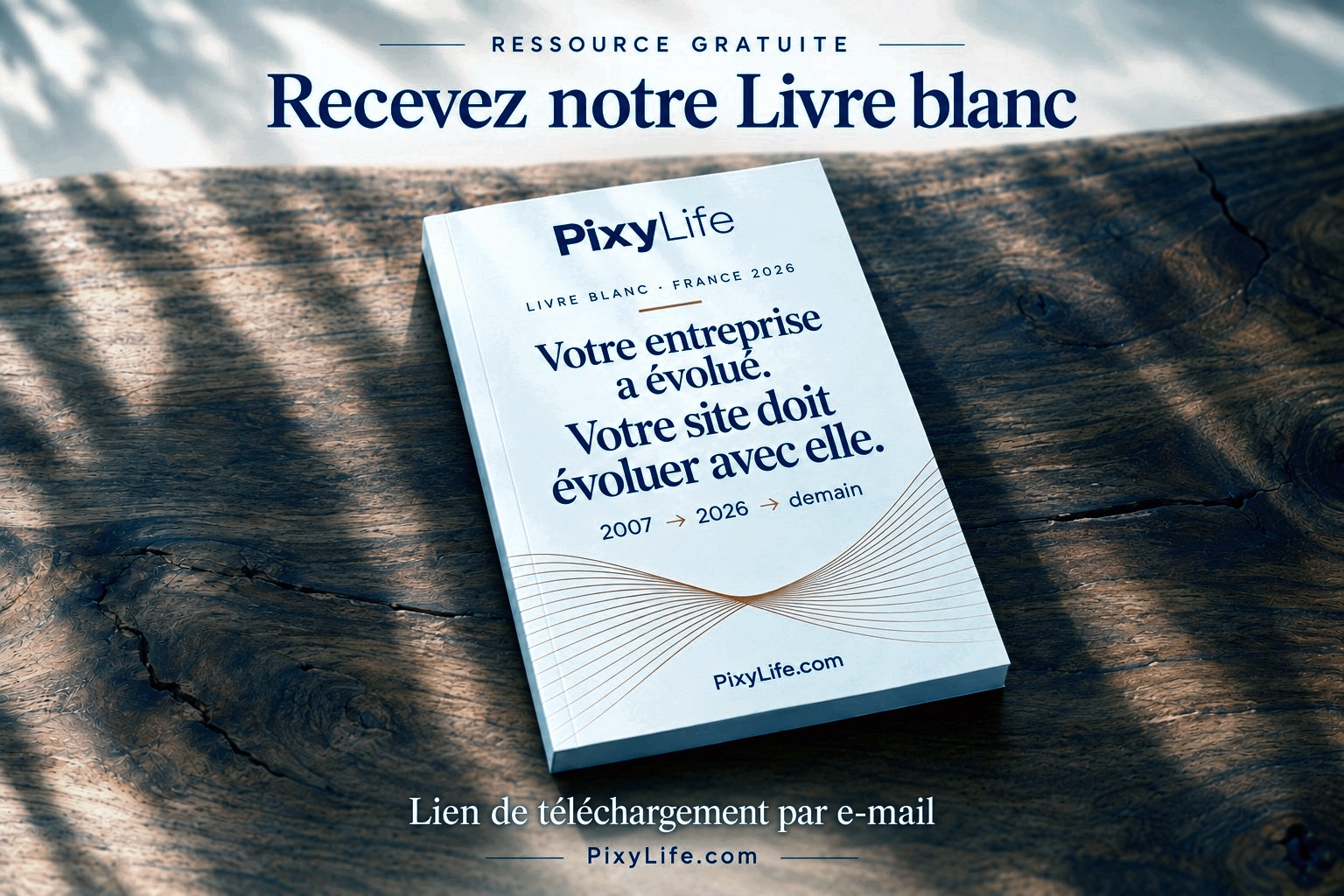 Livre blanc PixyLife : Votre entreprise a évolué. Votre site doit évoluer avec elle.